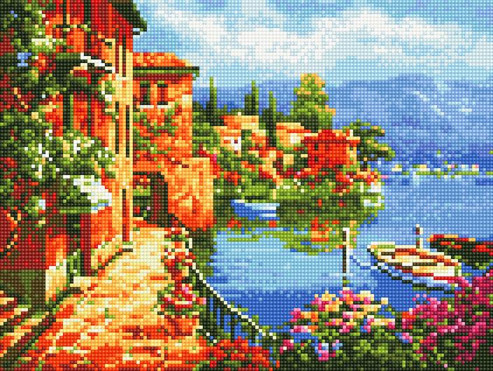 Алмазная мозаика Rainbow Art Каменная набережная 30x40 см (EJ1229) Алмазная мозаика Rainbow Art Каменная набережная 30x40 см (EJ1229)