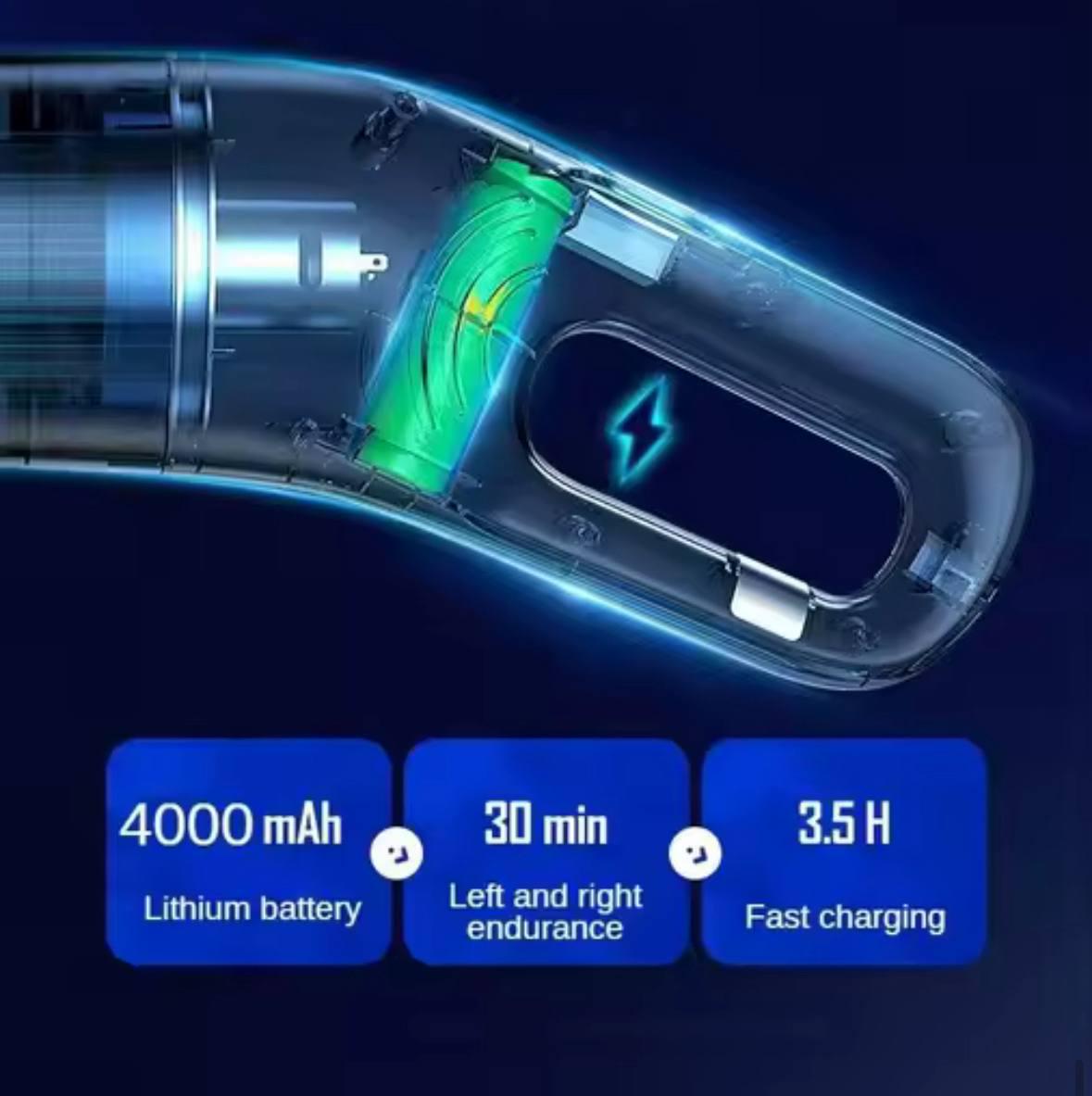 Автопилосос акумуляторний 120 Вт USB з кабелем (30234035) - фото 5 Автопилосос акумуляторний 120 Вт USB з кабелем (30234035) - фото 5