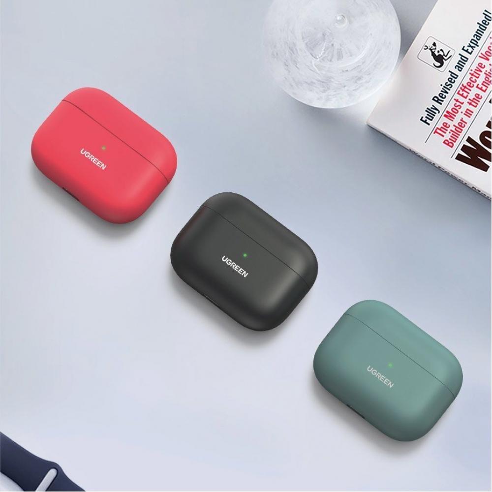 Чехол для наушников Ugreen Silica Gel для Apple Airpods Pro Красный - фото 3