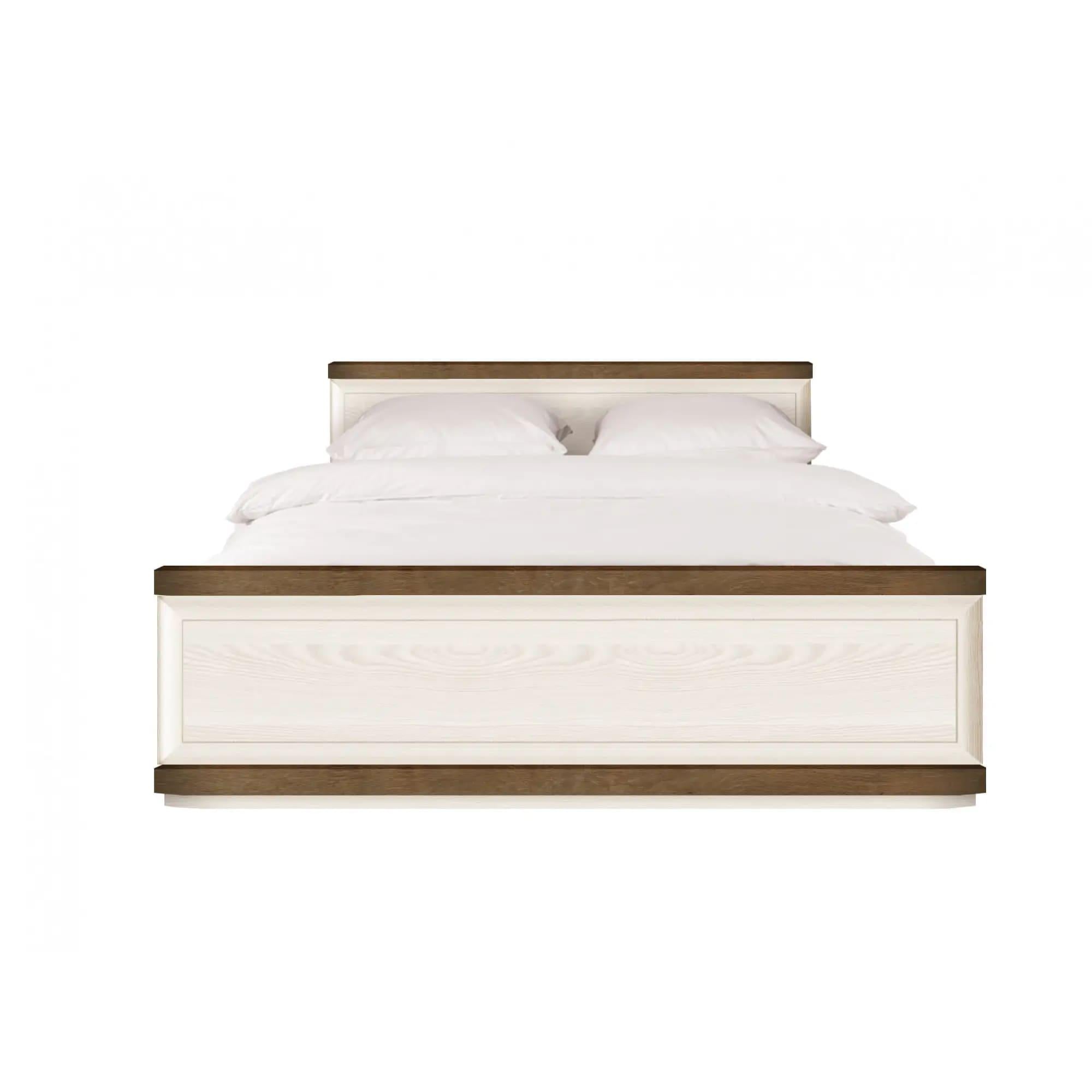 Кровать двуспальная ВМК Орегон LOZ/160 без основания под матрас 160x200 см Сосна аризонская/Дуб больцано (GRB-1558)