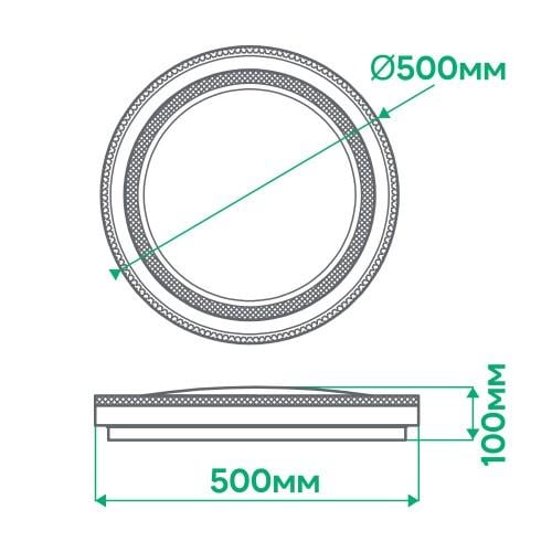 Светильник светодиодный Ardero CRISTAL 72W (AL6060ARD 72W) - фото 4 Светильник светодиодный Ardero CRISTAL 72W (AL6060ARD 72W) - фото 4