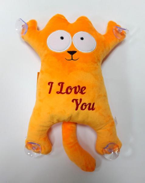 Мягкая игрушка Копица Сувенир №1 Котик 29х18 см Оранжевый (00284-145)