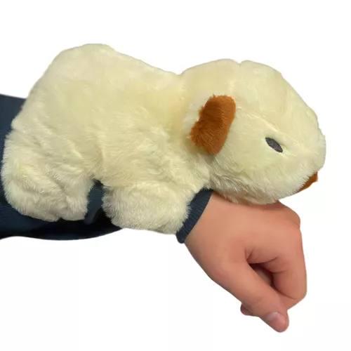 Мягкая игрушка Капибара браслет на руку 19 см Кремовый (8e50b603)