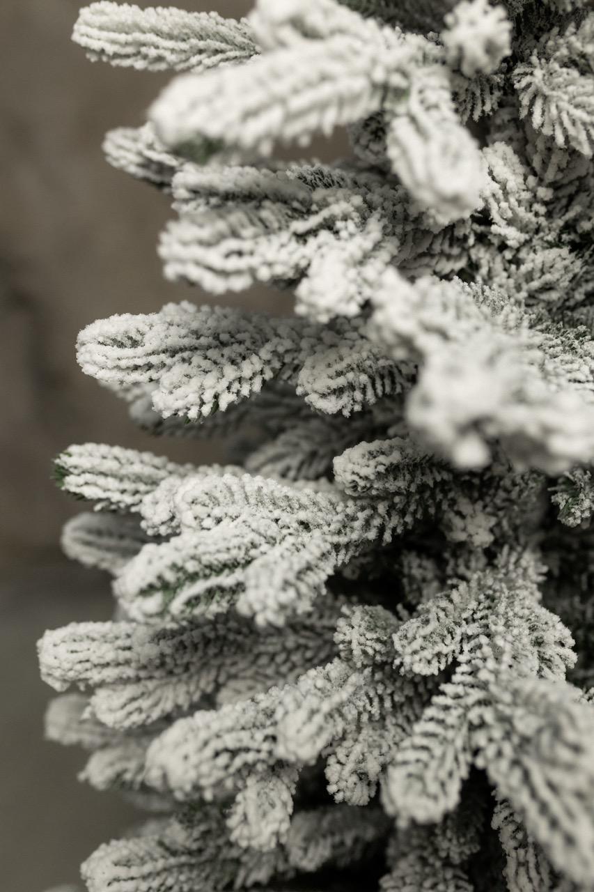 Елка искусственная литая заснеженная в коробке с горшком 1,0 м Зеленый - фото 3 Елка искусственная литая заснеженная в коробке с горшком 1,0 м Зеленый - фото 3