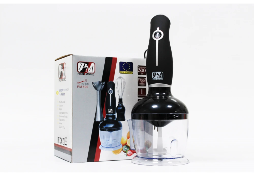 Блендер Promotec PM-590 300 Вт 3 в 1 Черный (361477) Блендер Promotec PM-590 300 Вт 3 в 1 Черный (361477)