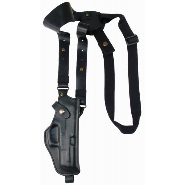 Кобура оперативная кожаная формованная с синтетическим креплением вертикальная для Форт 17 (med1000Форт17в)