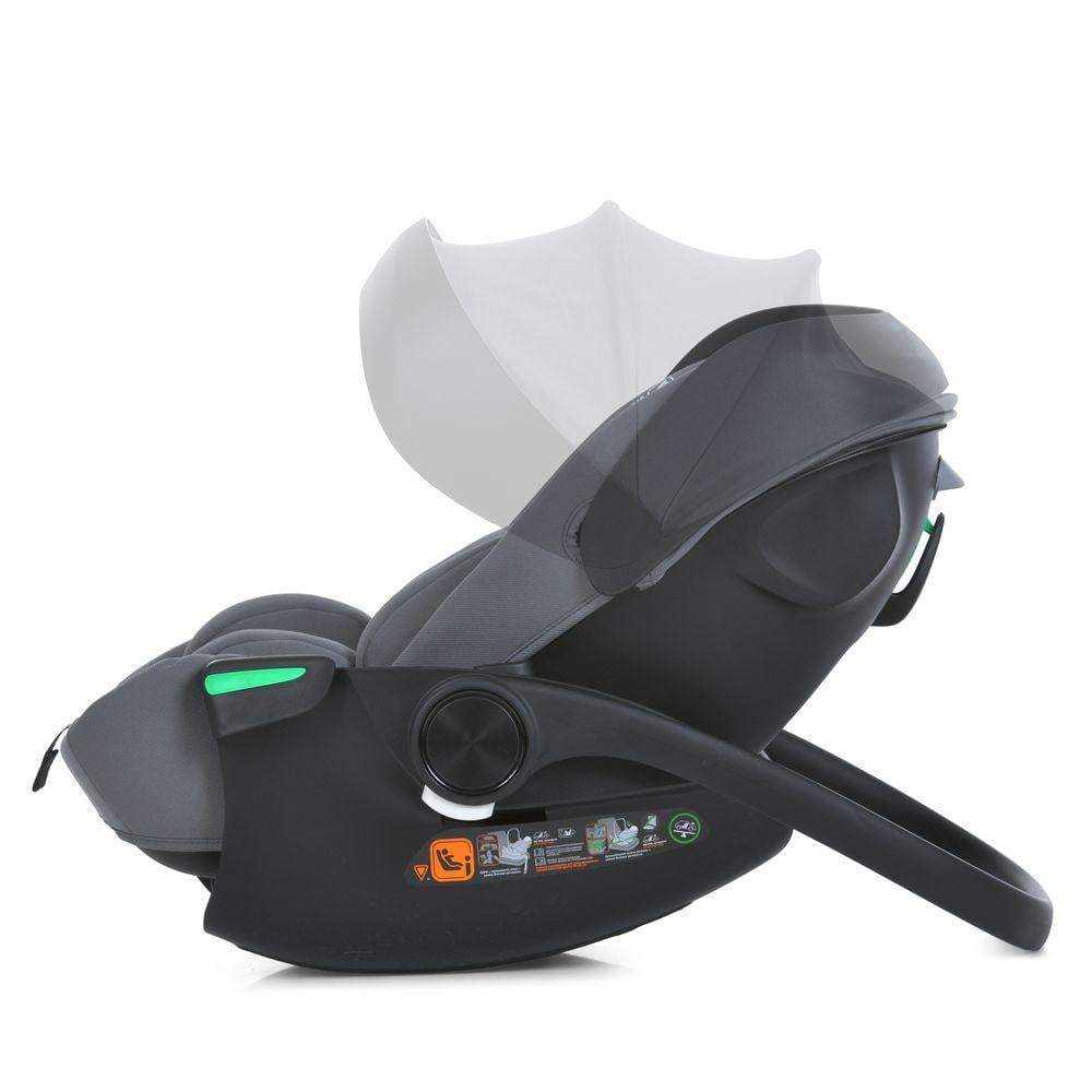 Автокрісло-бебікокон El Camino i-FLOW i-SIZE R129 для зросту 40-87 см 3-точкове з боковим захистом Сірий (30329186) - фото 8