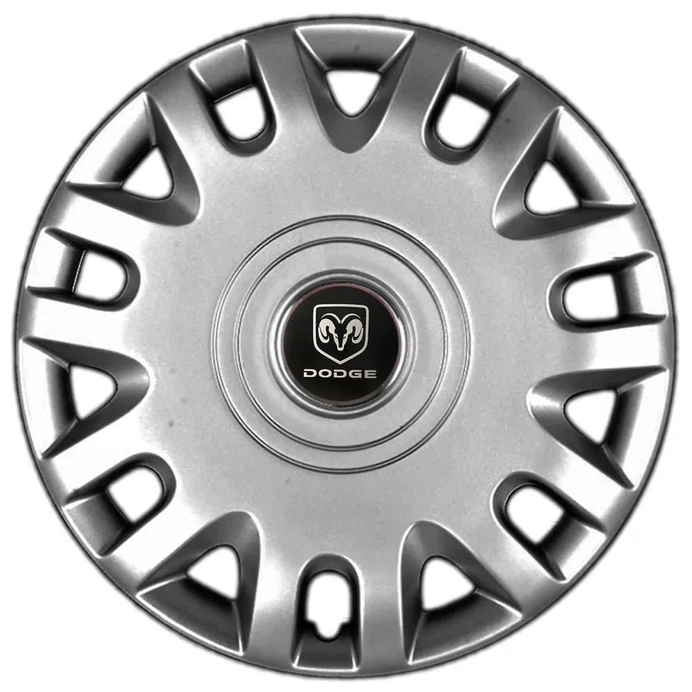 Колпаки SJS 333 с логотипом Dodge R15 4 шт. Серебристый