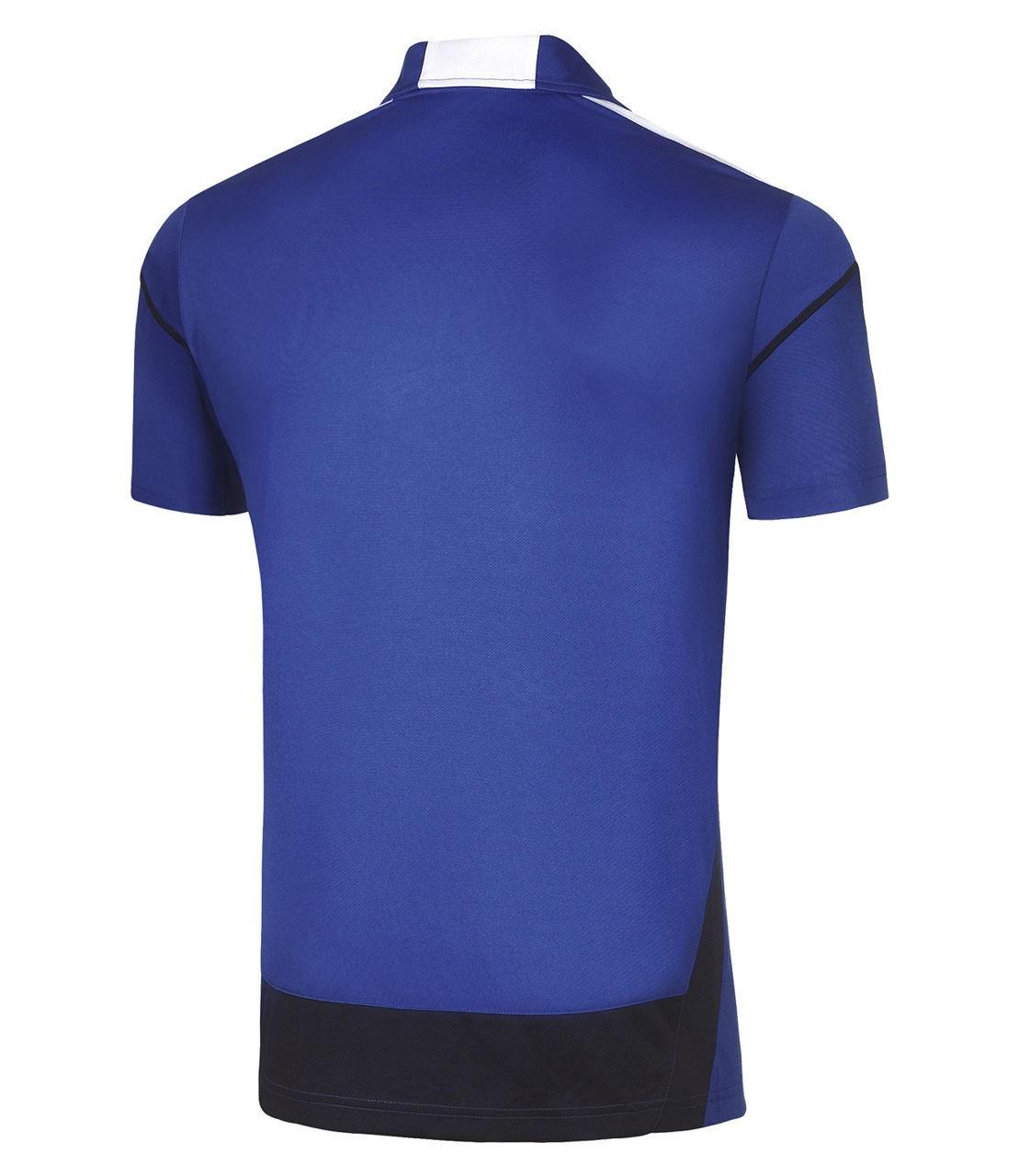 Поло мужское Mizuno Men Hex Rect Polo M Синий/Белый (62EA7001-22 M) - фото 2