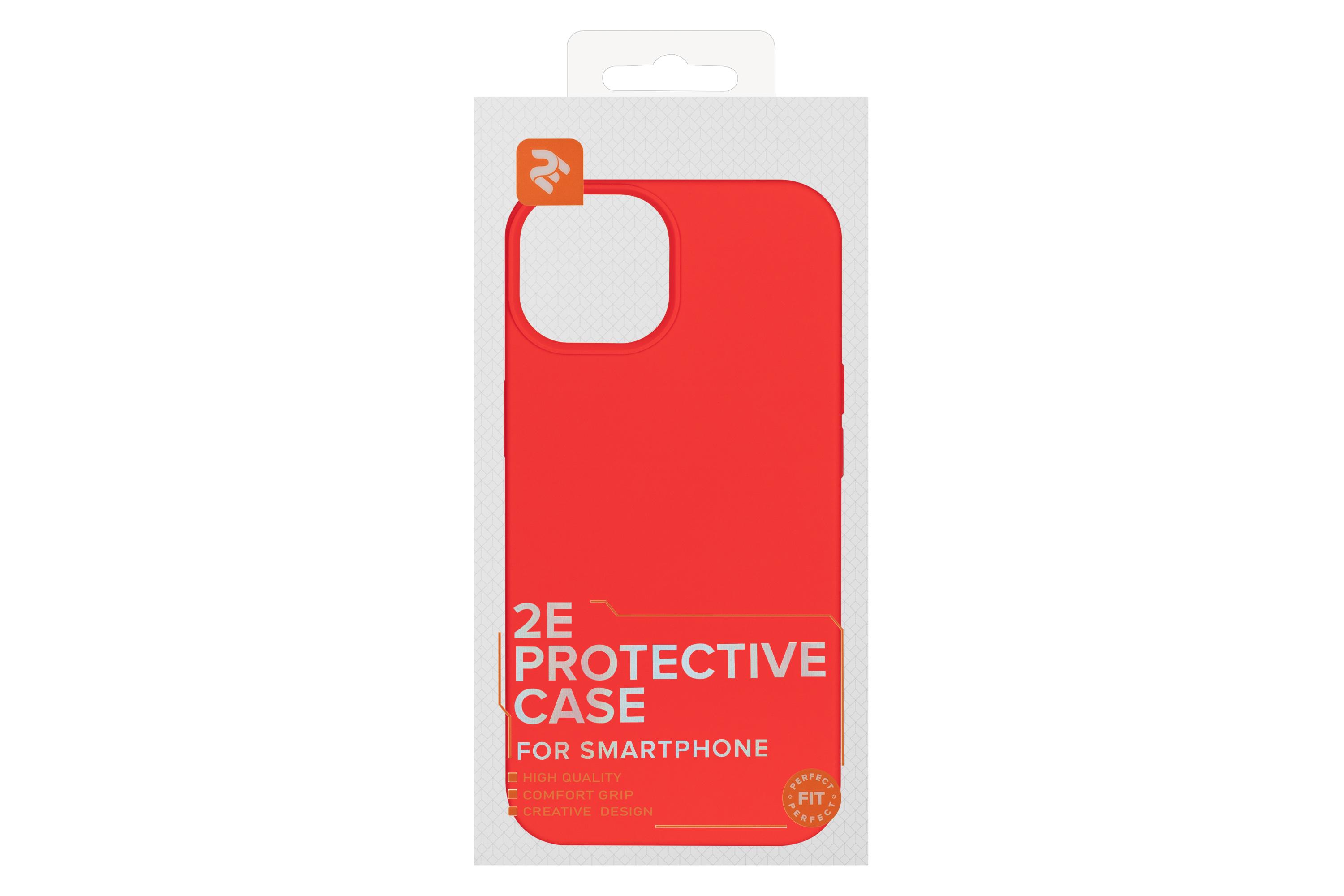 Чохол-бампер для телефону 2E Basic Liquid Silicone iPhone 13 Red (2E-IPH-13-OCLS-RD) - фото 3 Чохол-бампер для телефону 2E Basic Liquid Silicone iPhone 13 Red (2E-IPH-13-OCLS-RD) - фото 3