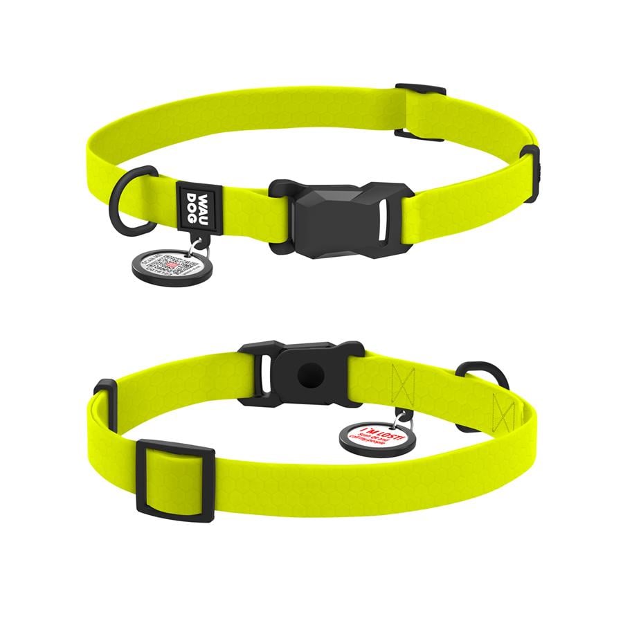 Нашийник для собак водостійкий Waudog Magnet магнітна пряжка-фастекс S 15 мм 26-35 см Yellow (279426) - фото 1 Нашийник для собак водостійкий Waudog Magnet магнітна пряжка-фастекс S 15 мм 26-35 см Yellow (279426) - фото 1