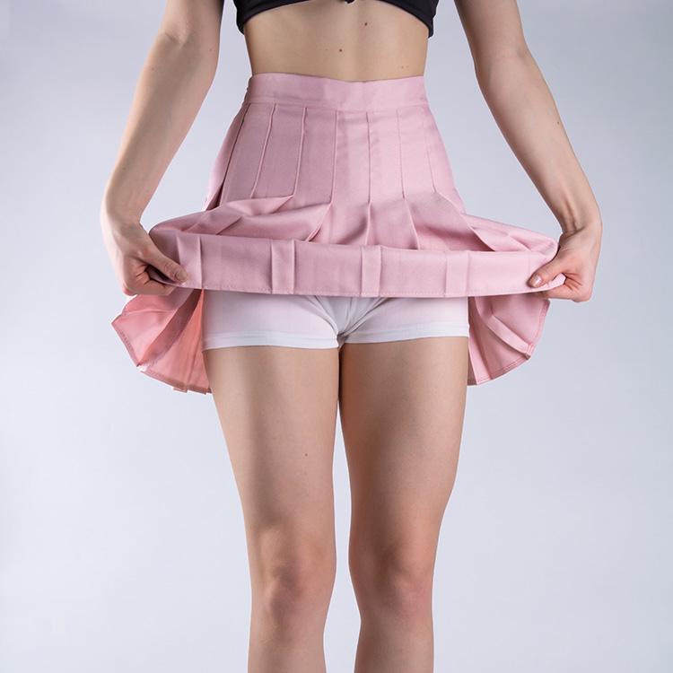 Спідниця плісирована з шортиками M Пудровий (10978443) - фото 2 Спідниця плісирована з шортиками M Пудровий (10978443) - фото 2