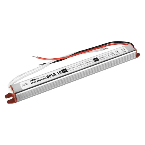Блок питания Professional DC12 stick 18W-IP20 BPLS-18-12 1,5A (5741)