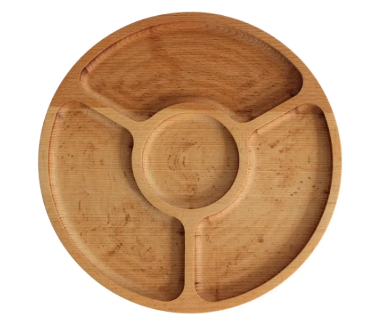 Менажница деревянная FORT 25 см 4 секции