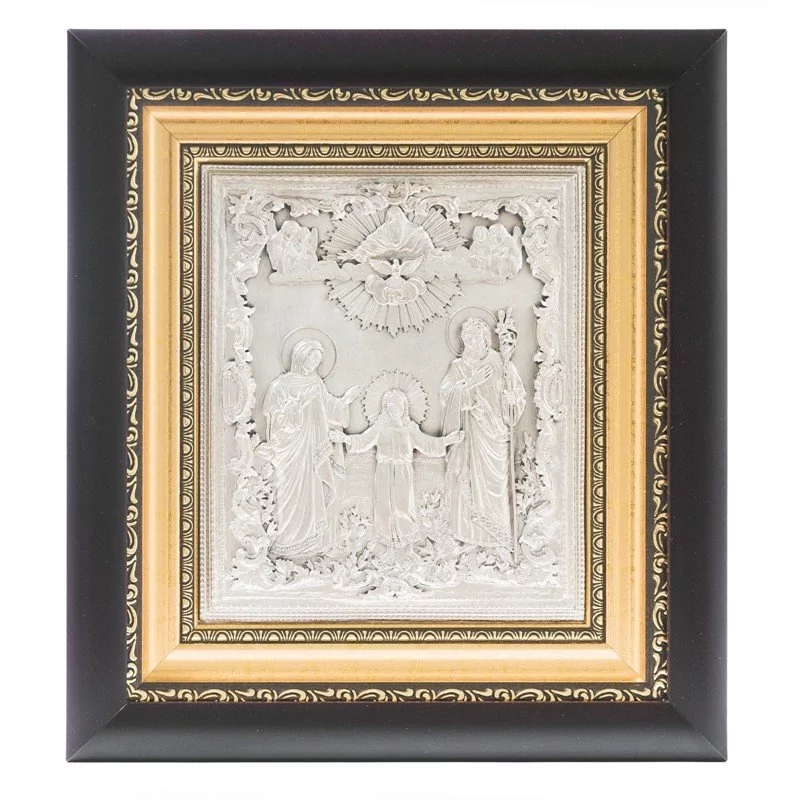 Ікона Свята Сімейство зі срібла 27х24 см (0104014002)