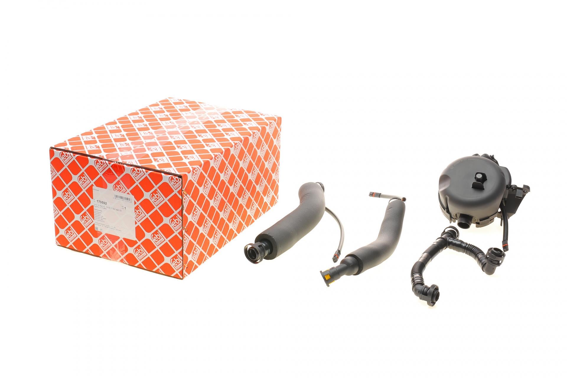 Сепаратор маслоотделитель BMW 3 E90/5 E60/7 E65/E66/E67 2.5/3.0i 04-11 N52/N53 с трубками (170592 FEBI BILSTEIN)