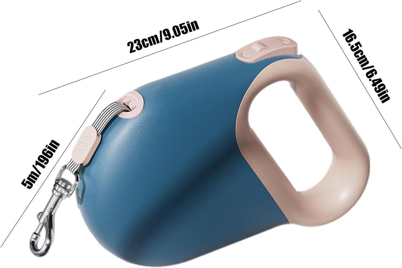 Поводок-рулетка для выгула собак Kimpets 5 м Голубой (2451728614) - фото 2