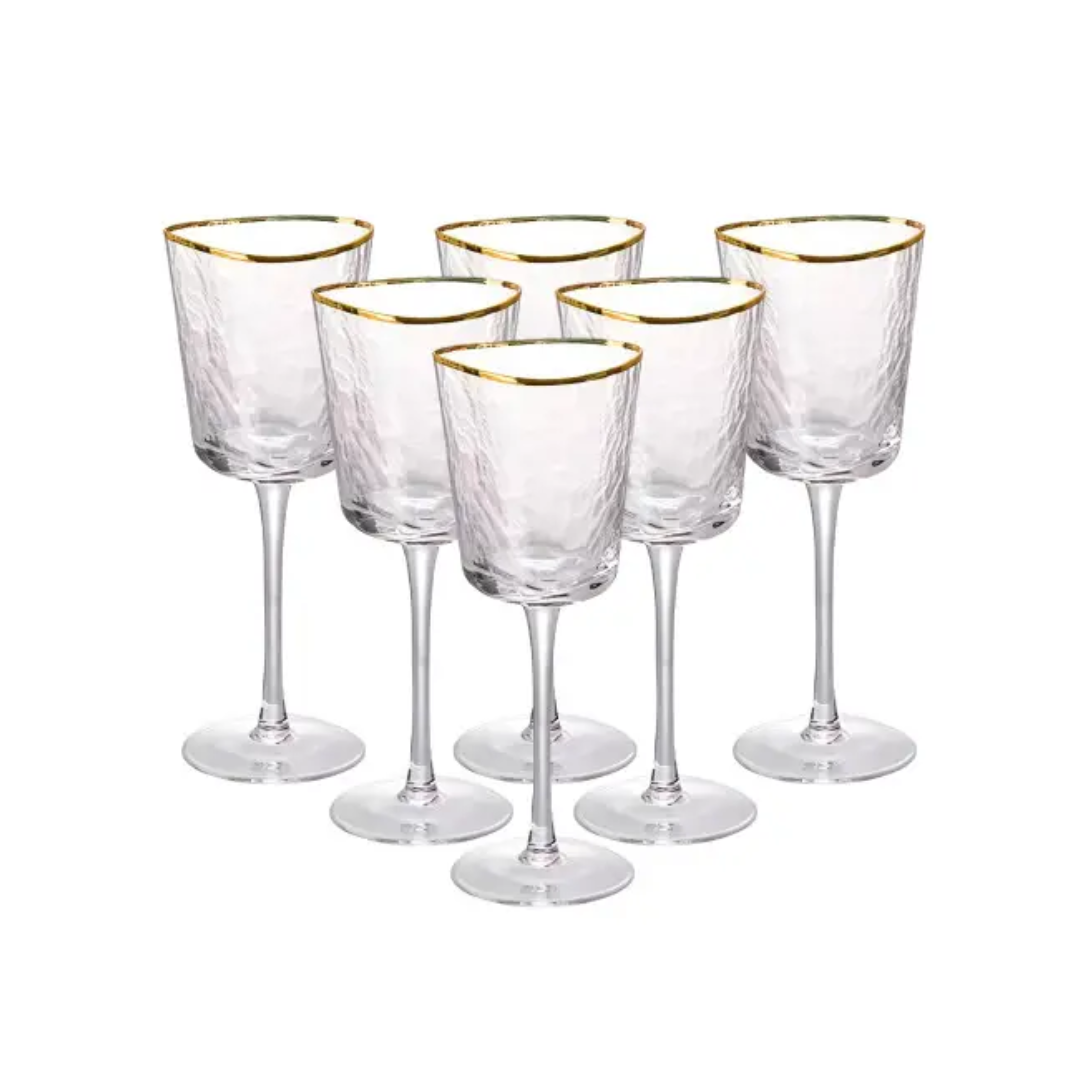 Набір келихів для вина Triangle 6 штук по 350 мл Прозорий (p-05) - фото 1 Набір келихів для вина Triangle 6 штук по 350 мл Прозорий (p-05) - фото 1