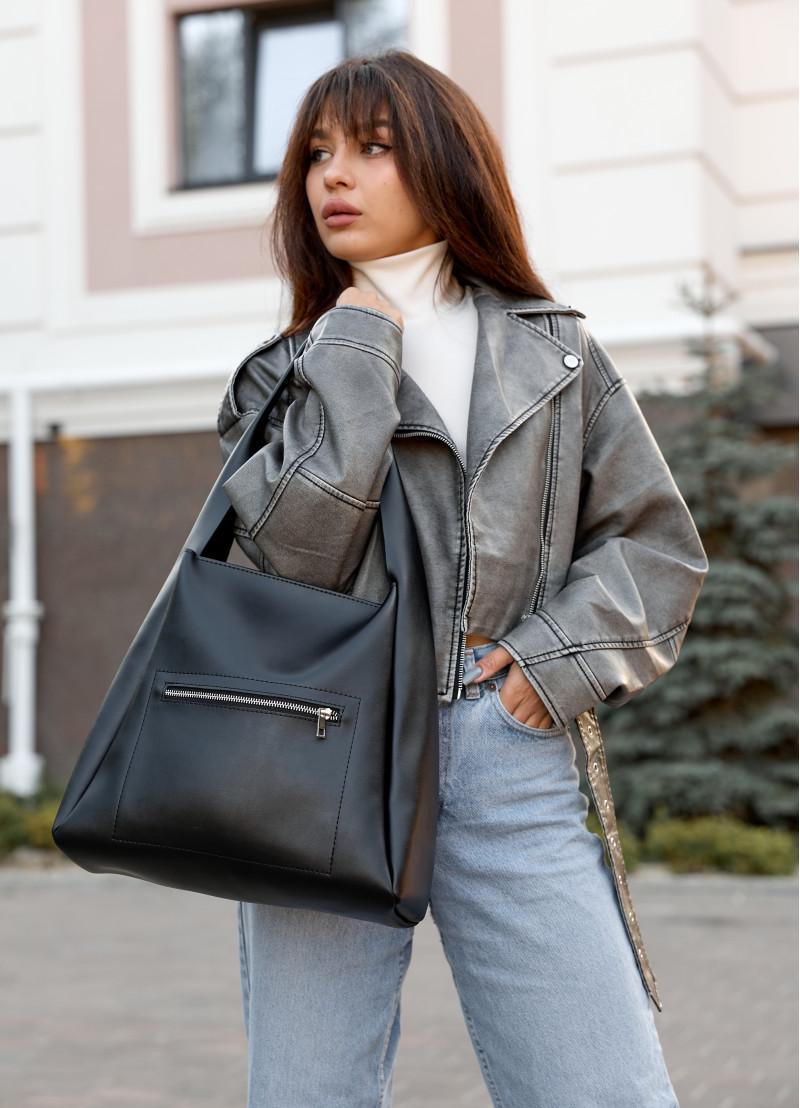 Жіноча сумка Sambag HOBO BLISS Чорний (53453713) - фото 3 Жіноча сумка Sambag HOBO BLISS Чорний (53453713) - фото 3