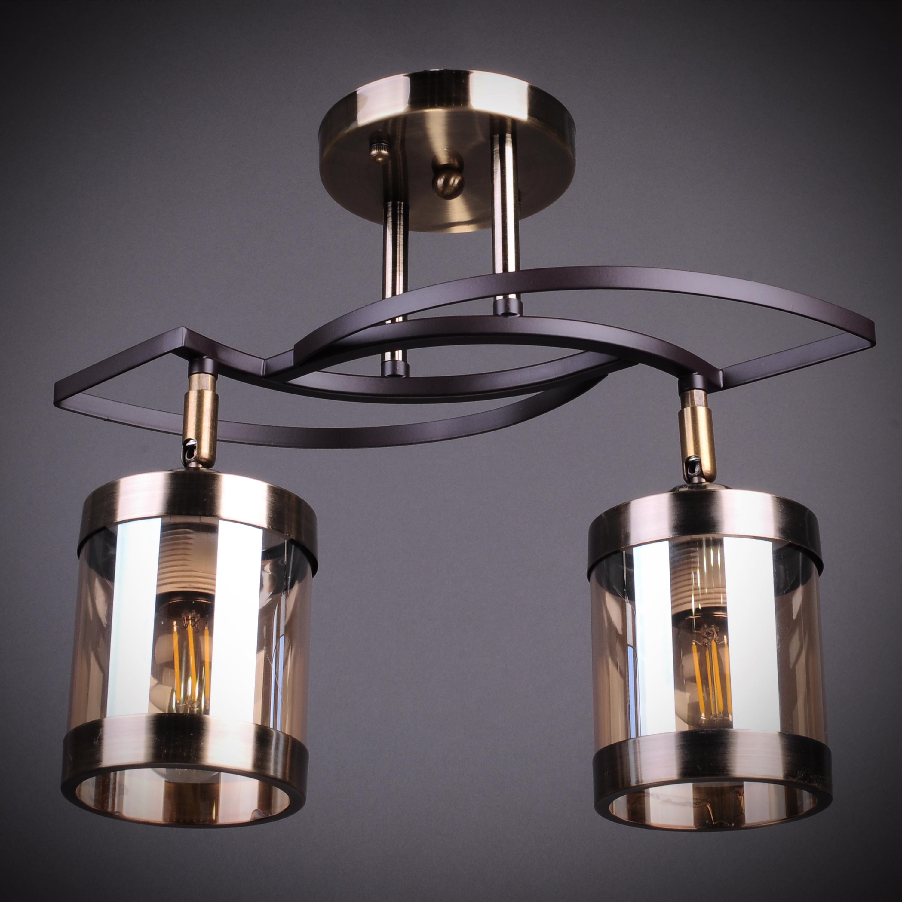 Люстра стельова Light House DL-17234/2 BN Коричневий