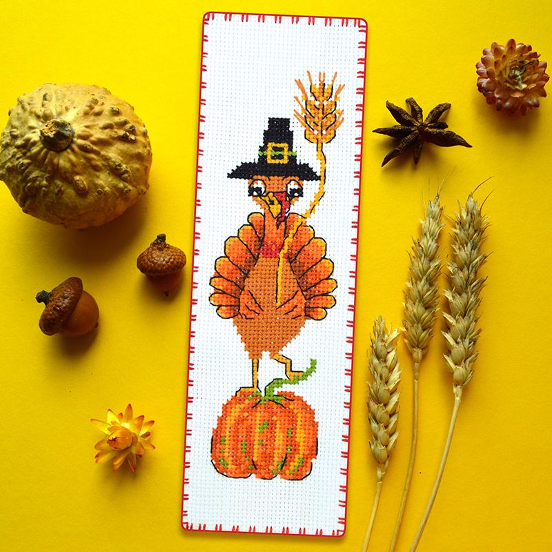 Набор для вышивки закладки Thanksgiving Turkey (940)