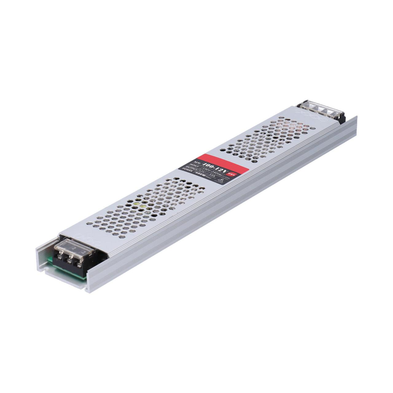 Блок питания для светодиодной ленты slim 12V 400W (28252)