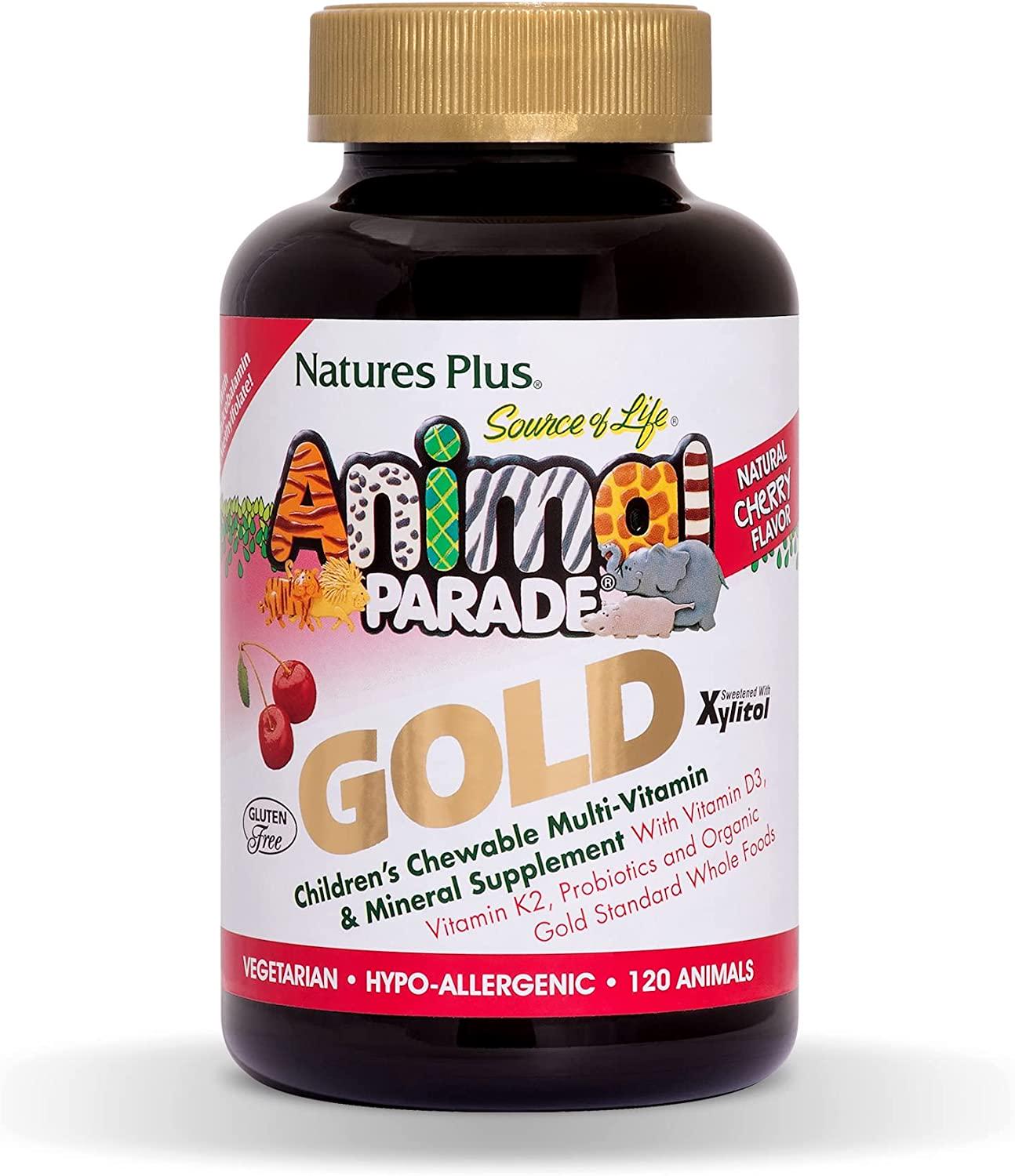 Витамины для детей Nature's Plus Animal Parade Gold Children's Multi-Vitamin & Mineral 120 animal-shaped tabs Assorted