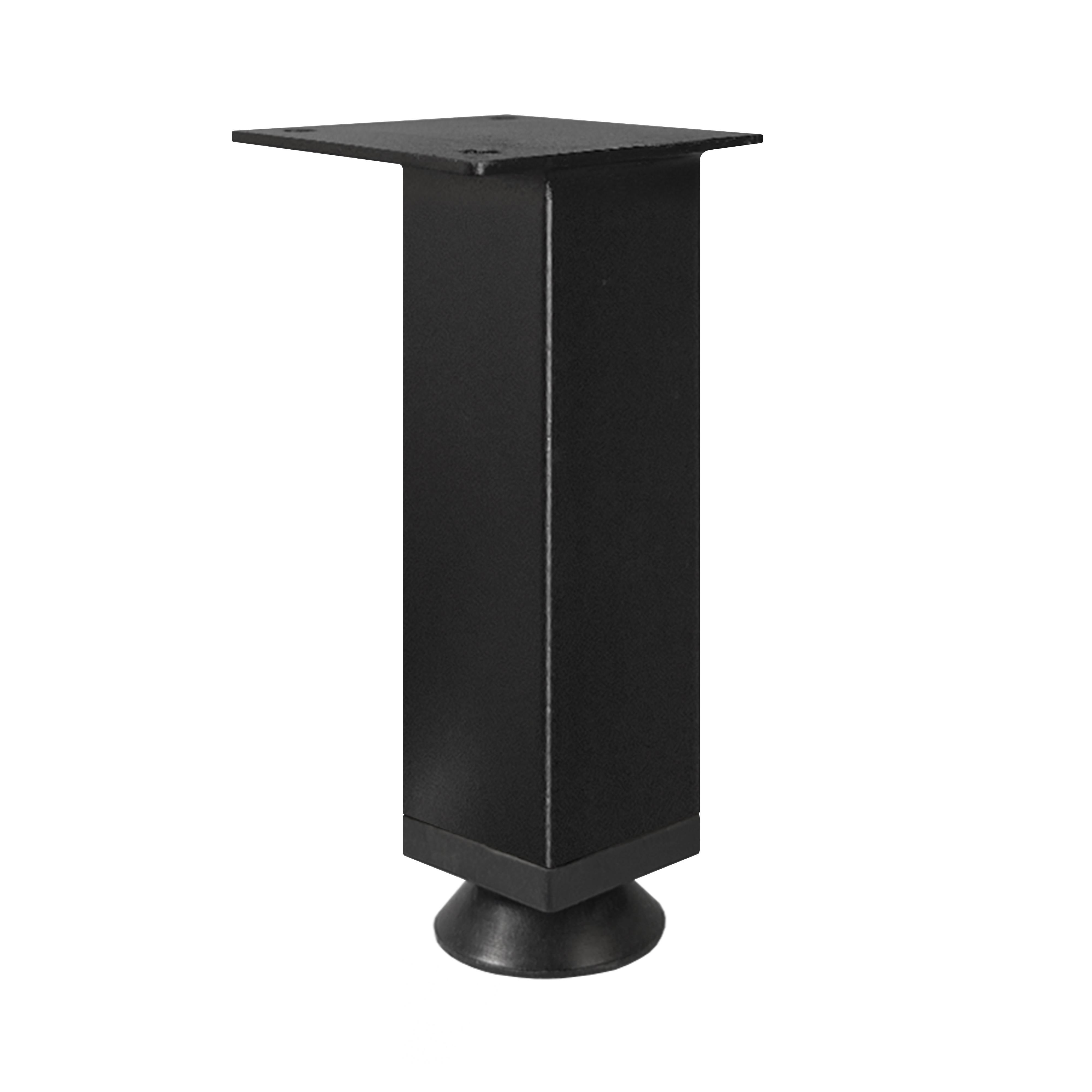 Ножка регулируемая из металла H 150 мм Черный (1204) - фото 1 Ножка регулируемая из металла H 150 мм Черный (1204) - фото 1