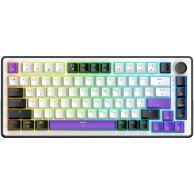 Клавиатура Hator Hellyberry HK75 Mechanical Linear RGB USB UA White/Violet (HK75) Клавиатура Hator Hellyberry HK75 Mechanical Linear RGB USB UA White/Violet (HK75)
