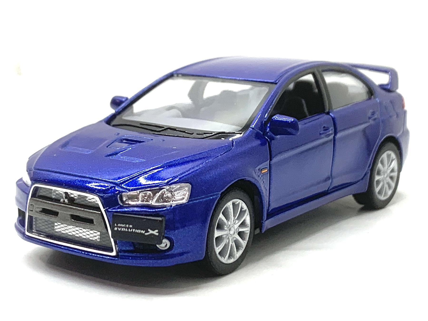 Машинка Kinsmart Mitsubishi Lancer Evolution металлическая Синий (KT5329W)