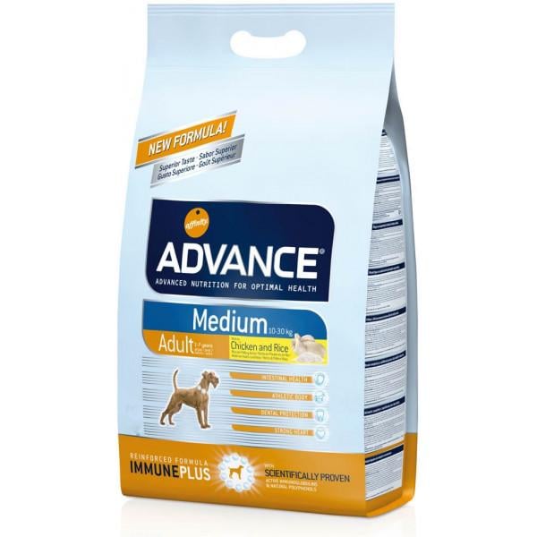 Сухой корм Advance Medium для дорослих собак, 3кг (8410650150352)