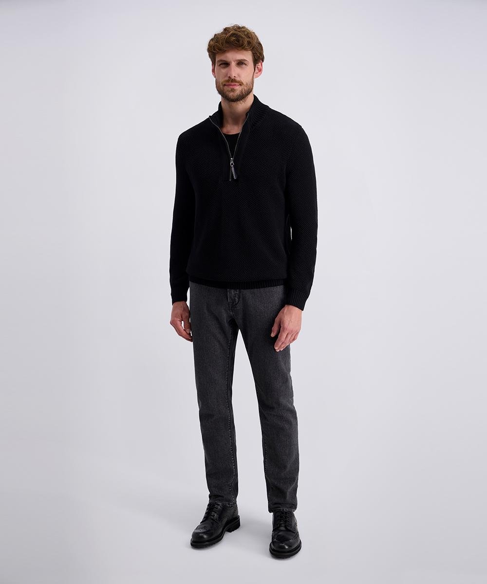 Кофта чоловіча на напівблискавці M Чорний (C5 51502.5114.9000-M)