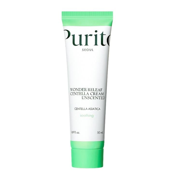 Крем що відновлює з центелою без олій Purito Seoul Wonder Releaf Centella Cream Unscented 50 мл