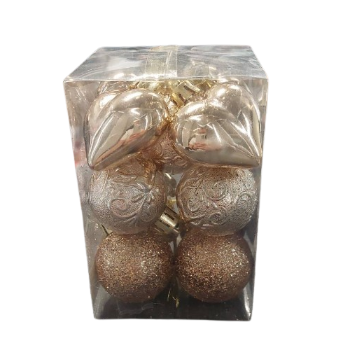 Ялинкові кульки новорічні Магічно-новорічна R90710 13 шт. Gold (594048)