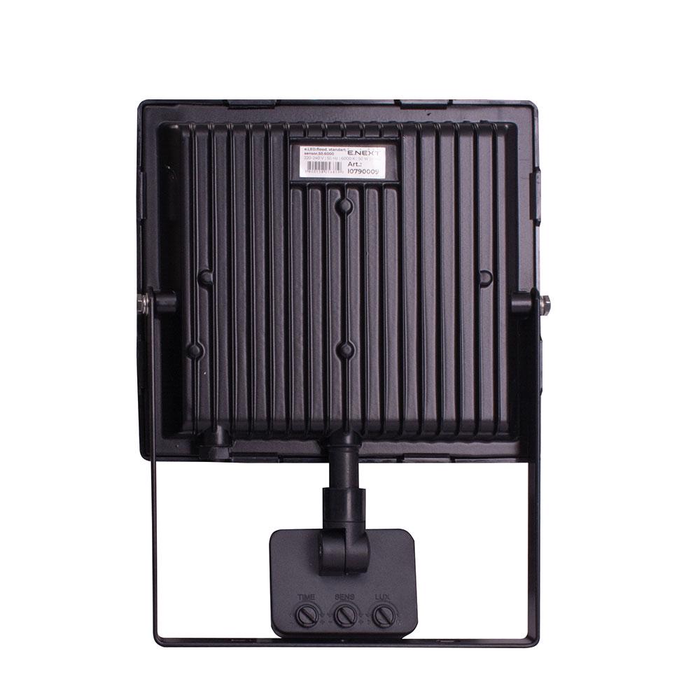 Прожектор LED E.NEXT e.LED.flood.stand.sensor.50.6000 50W 220V 4000lm 6000K IP44 178x50x210 мм з датчиком руху (l0790009) - фото 3