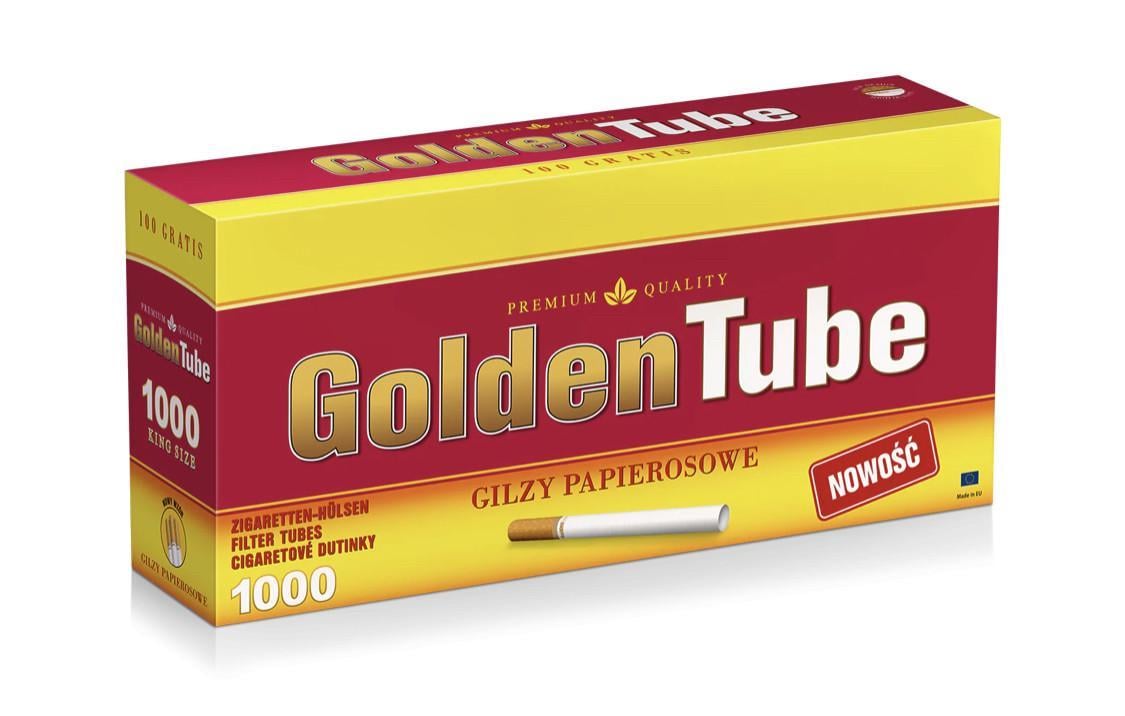 Ящик сигаретных гильз для набивки табака Kent Druk Golden Tube 10 блоков по 1000+50 шт.