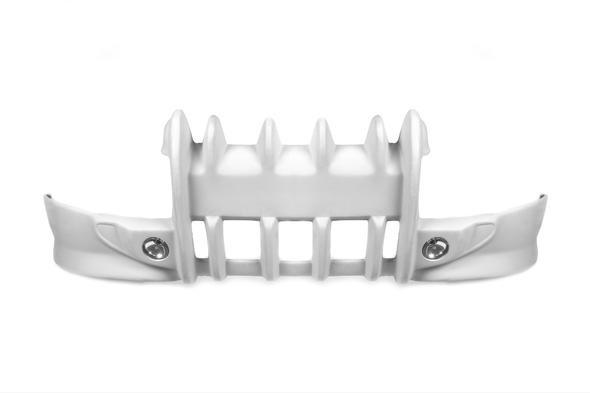 Накладка на передний бампер Клыки Meliset для Peugeot Partner 1996-2008 гг. стеклопластик Под покраску