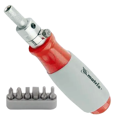 отвертка реверсивная с насадками МТХ 6 ед. (513521) - фото 3 отвертка реверсивная с насадками МТХ 6 ед. (513521) - фото 3