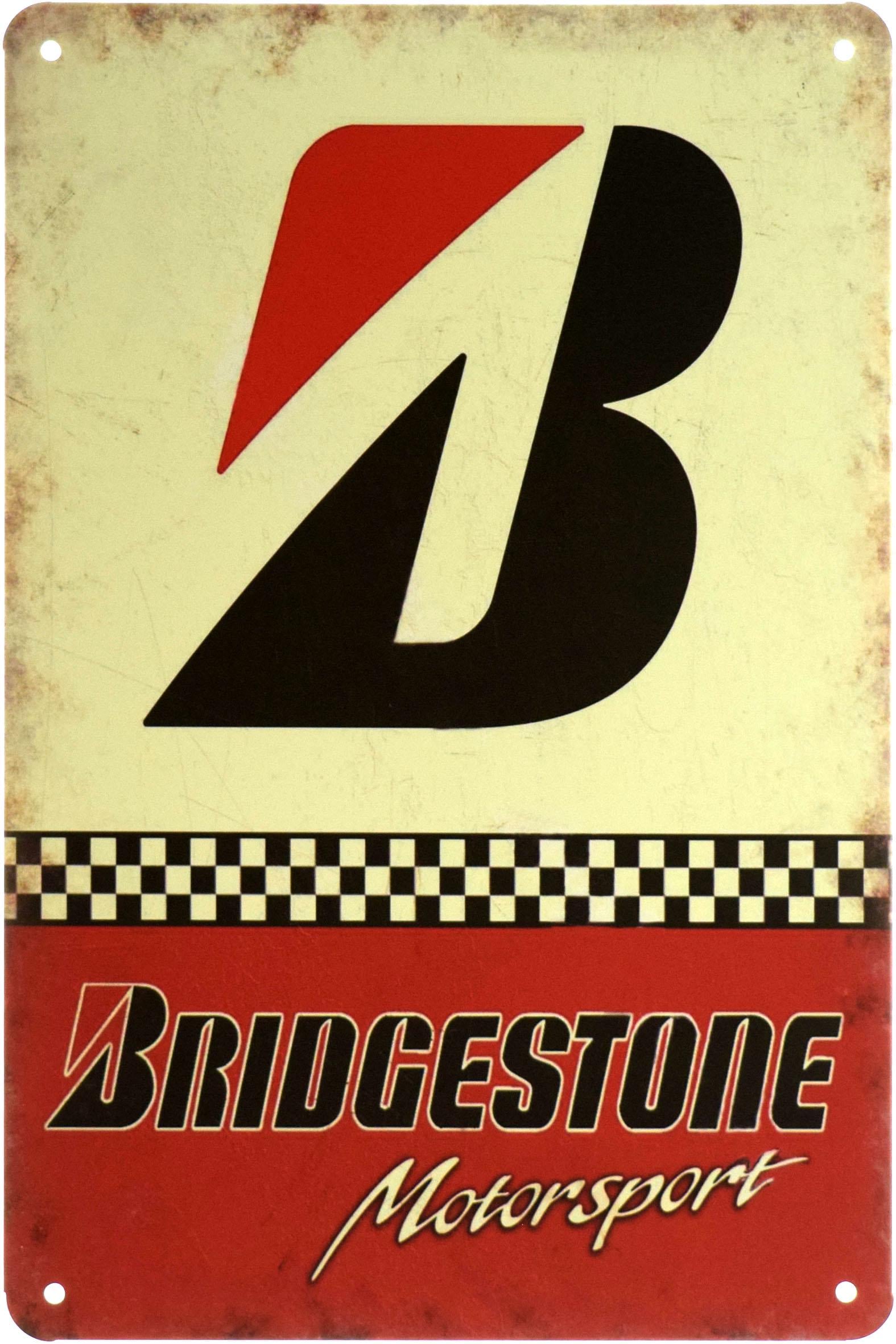Табличка металева Бріджстоун Автоспорт/Bridgestone Motorsport 20x30 см Табличка металева Бріджстоун Автоспорт/Bridgestone Motorsport 20x30 см