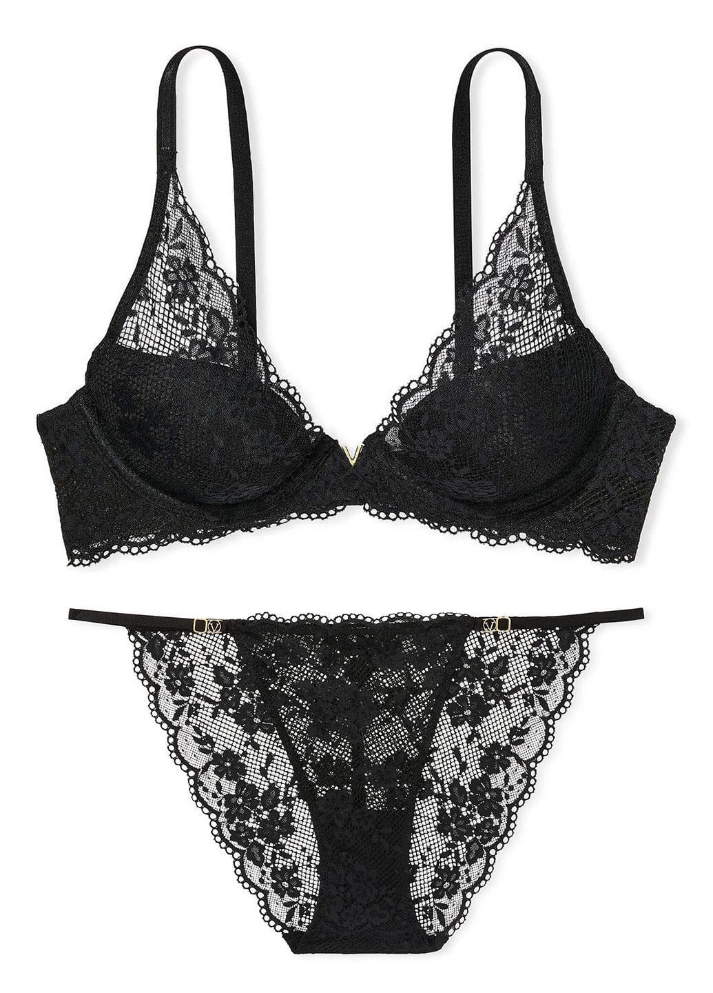 Комплект Victoria's Secret 34D/L Чорний (14400133954QB434D/L)