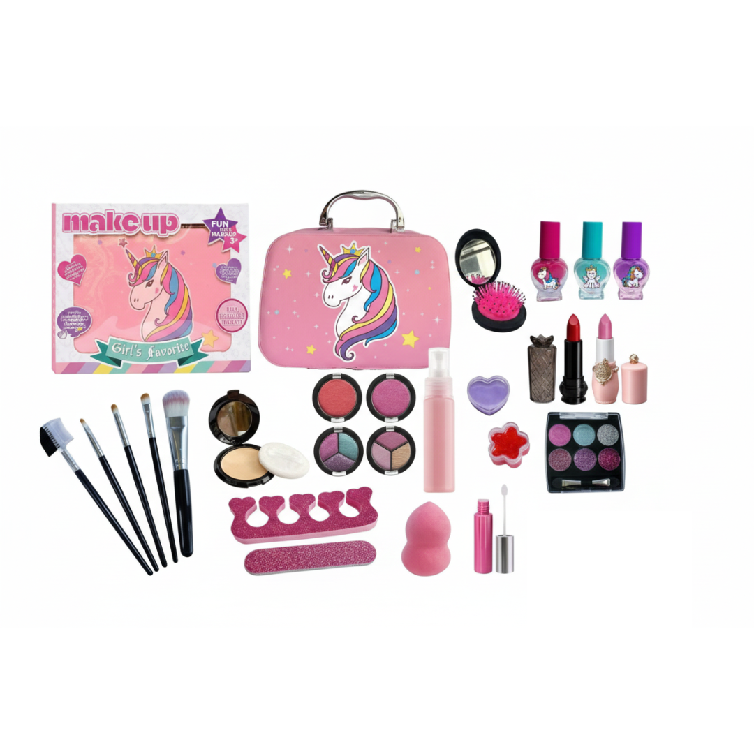 Набор детской косметики Make up Единорог от 3 лет в розовом кейсе (2852875567)