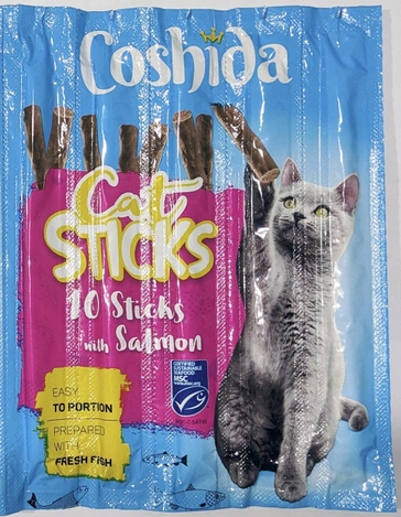 Палочки мясные COSHIDA Cat Sticks с лососем 10 шт. (14279214)