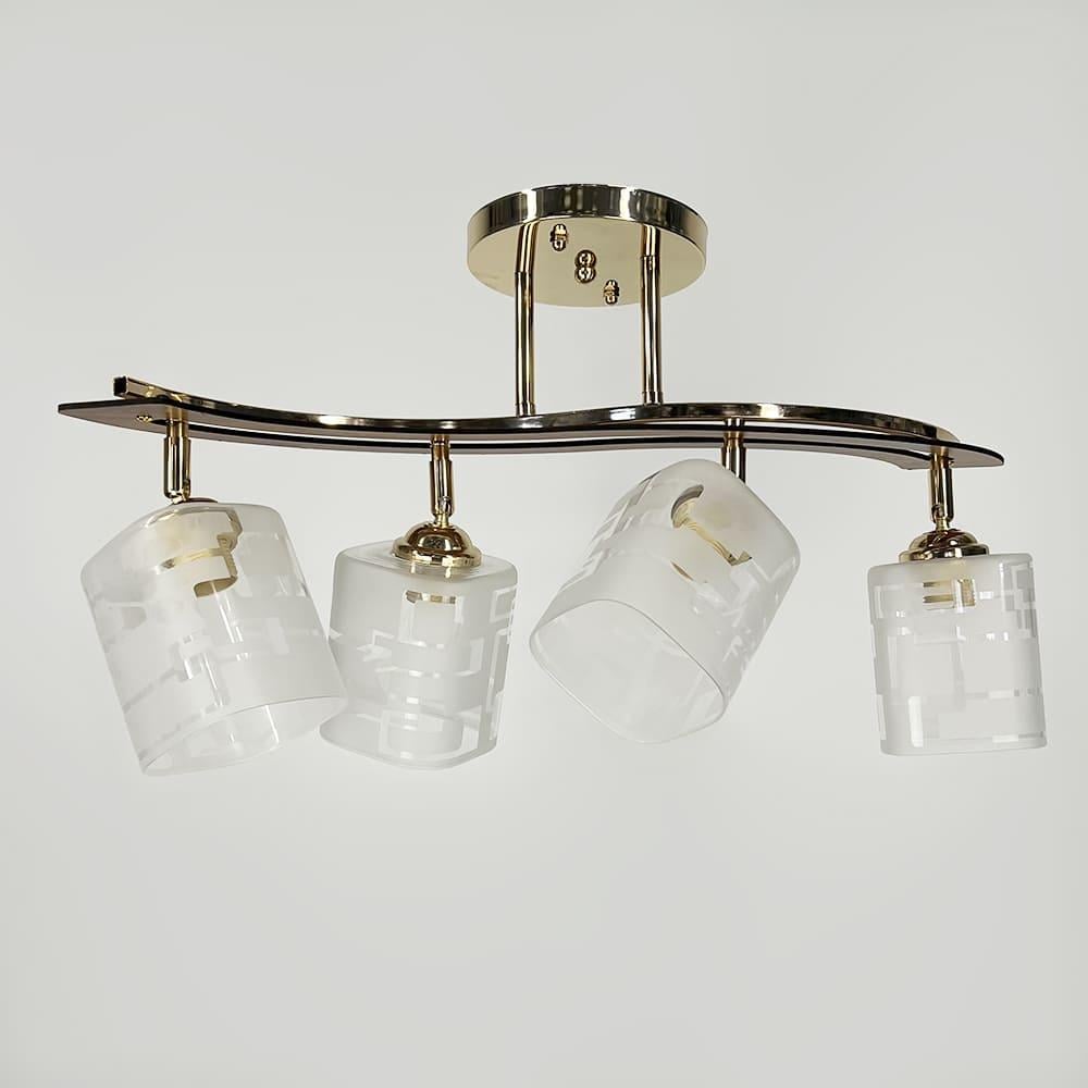 Люстра потолочная Light House LNF-17476/4 FGD с поворотным плафоном Золотой