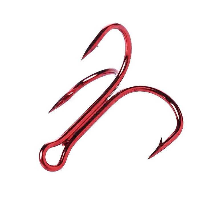 Крючок тройной Fox Treble Hooks OEM №10 1 шт. Красный (9996)