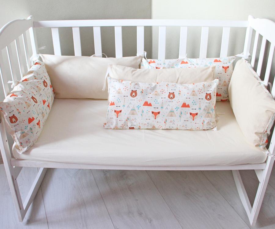 Бортики в детскую кроватку 30х60 см 6 шт (LAM22)