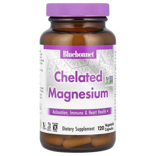 Магний Bluebonnet Nutrition Chelated Magnesium 120 Capsules (BLB-00683)
