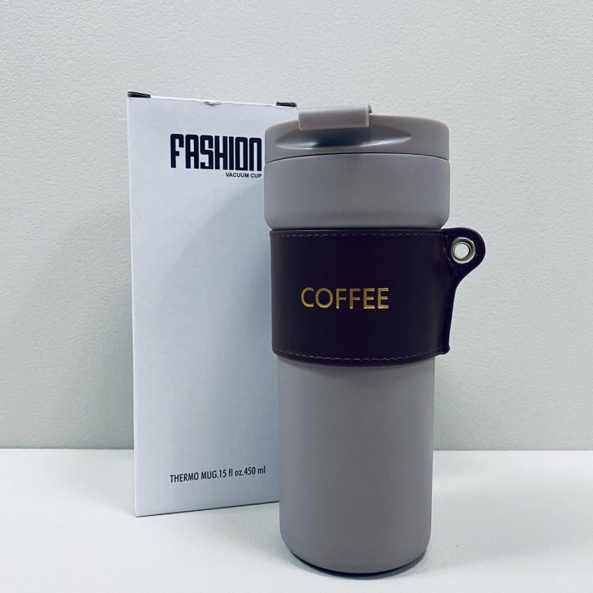 Термочашка Stenson 6784 с пластиковой крышкой 450 мл Серый (2376129689)