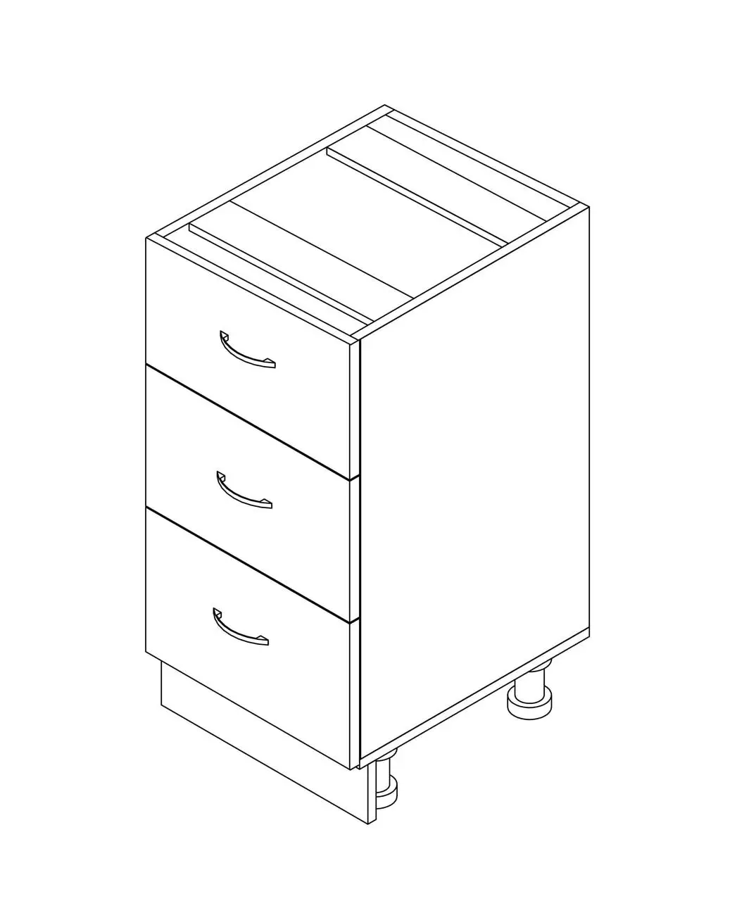 Тумба МАКСІ-Меблі без стільниці Дуб трюфель (10694) - фото 2 Тумба МАКСІ-Меблі без стільниці Дуб трюфель (10694) - фото 2