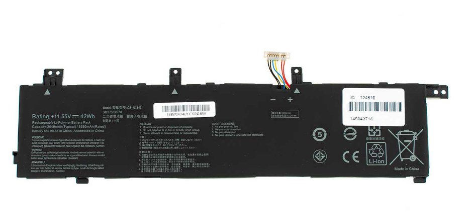 Аккумулятор для ноутбука Asus X532FLC 3600 mAh 1155V 42 Wh