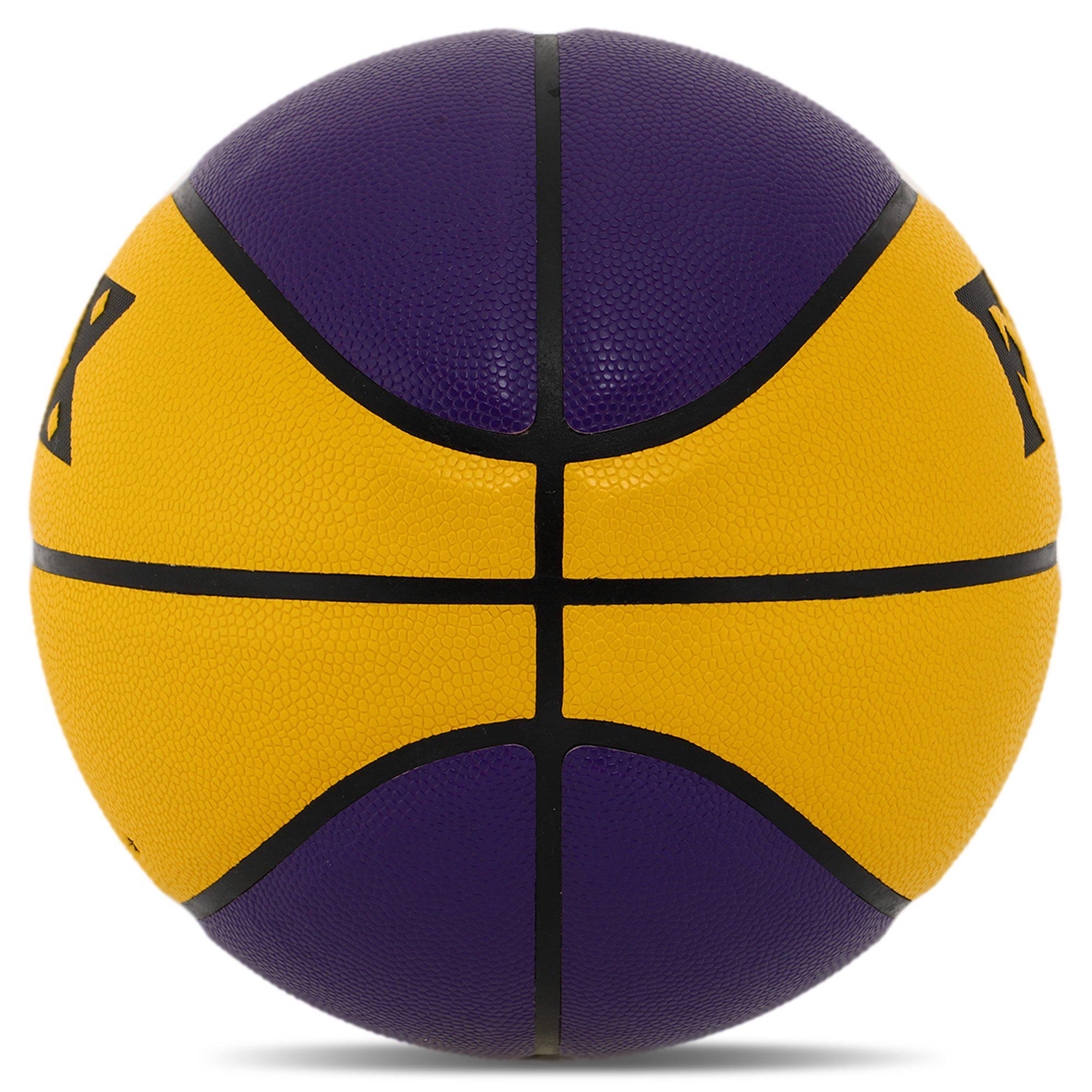 Баскетбольний м'яч Fox NET №7 PU Фіолетовий/Жовтий (BA-8977) - фото 3 Баскетбольний м'яч Fox NET №7 PU Фіолетовий/Жовтий (BA-8977) - фото 3